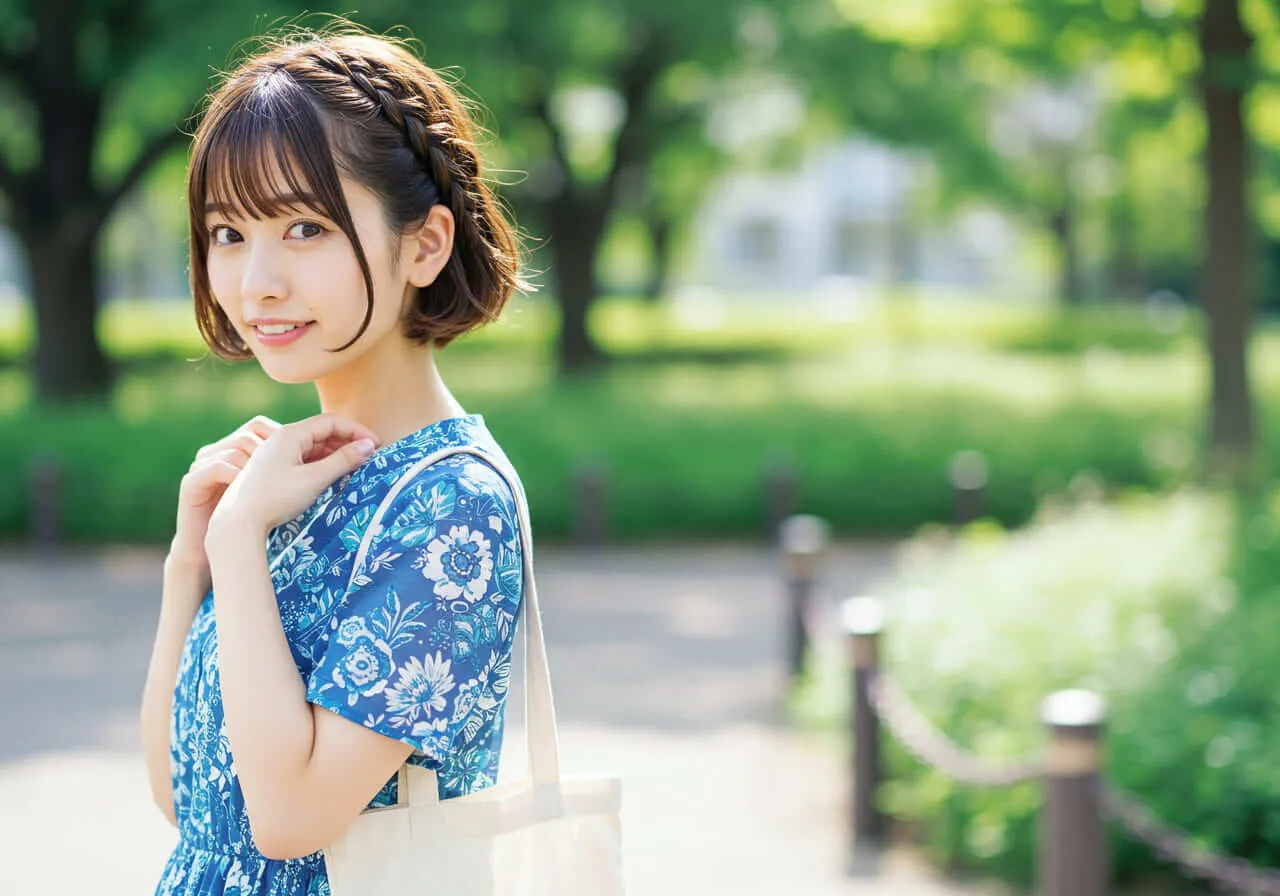 すっきり華やかな編み込みヘアアレンジ