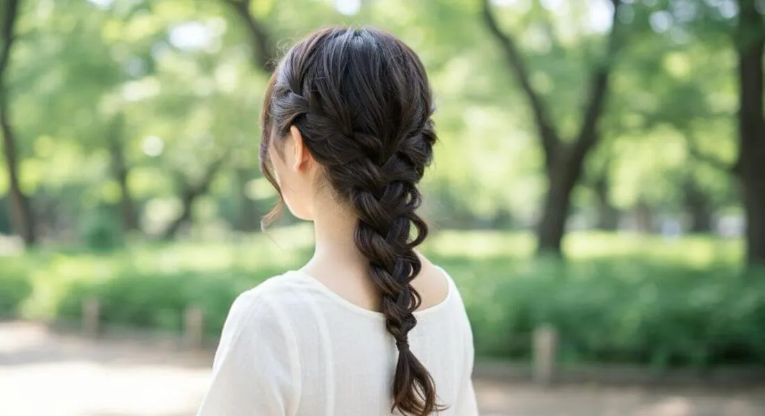 大人かわいい編み込み・三つ編み